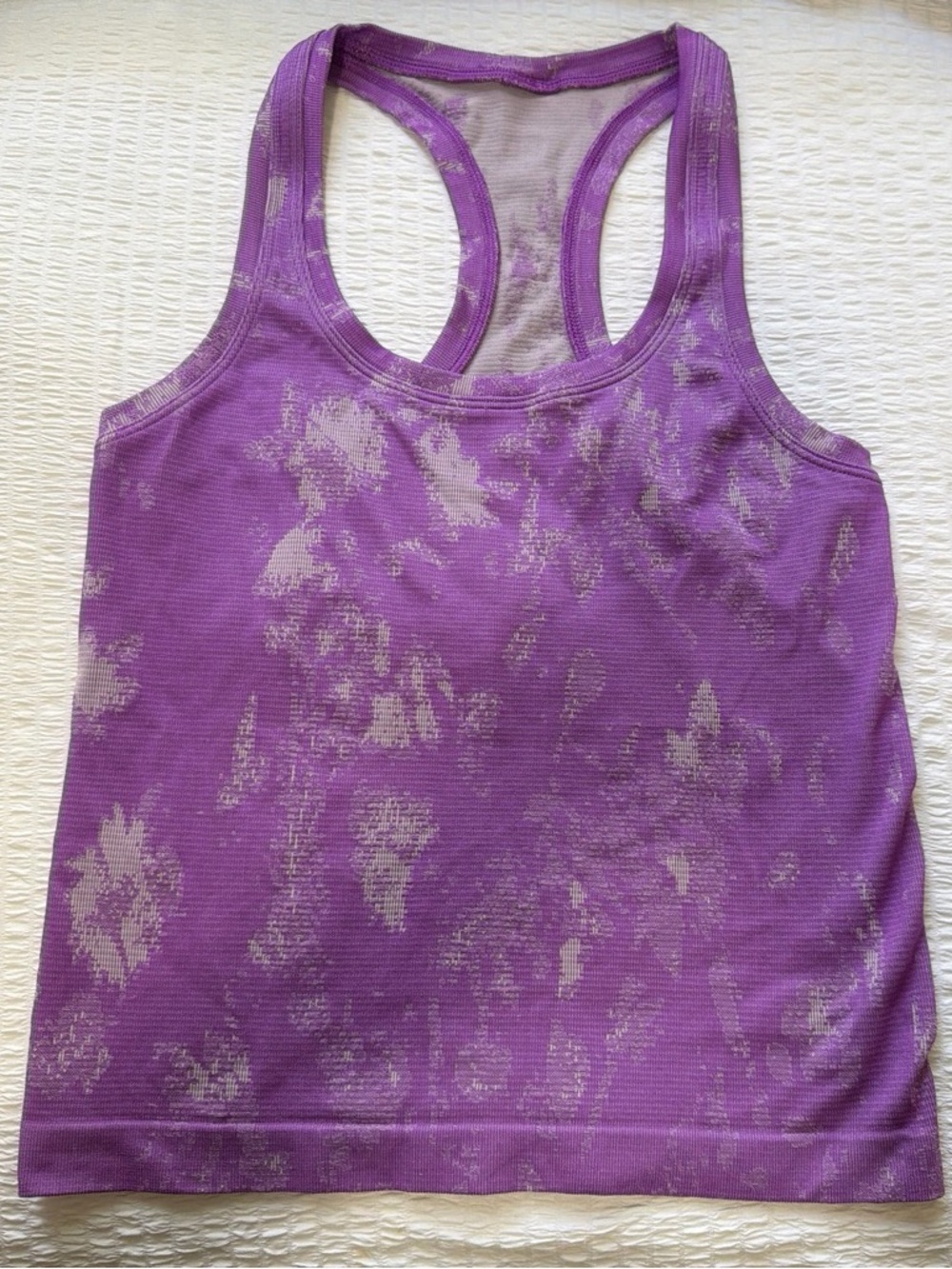 Lululemon Swiftly Tech Racerback Tank Top - Purple Tie Dye / Floral